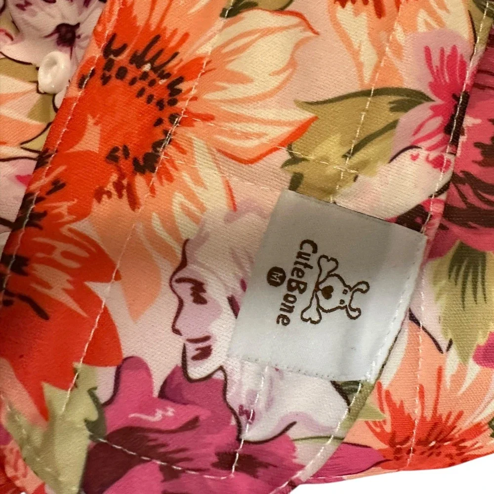 CuteBone Female Dog Diaper Floral Print Washable Reusable Pet Panty Medium‎